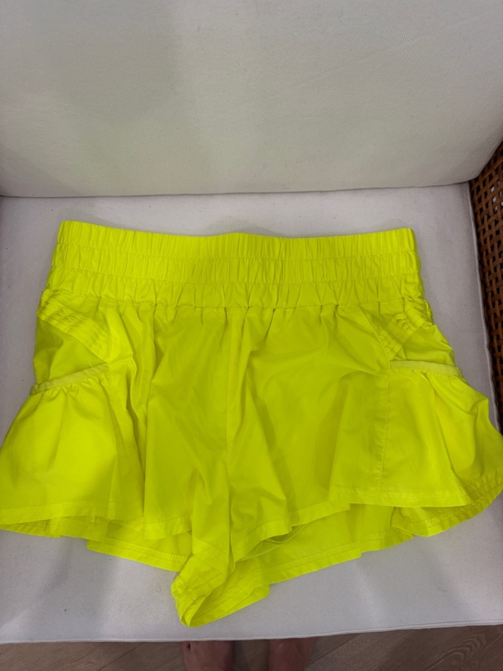 FP Movement by Free People Neon Yellow Athletic Shorts- s/m